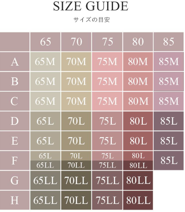 ツーハッチラクシアのサイズ表