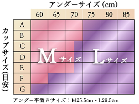 2サイズしかないサイズ表